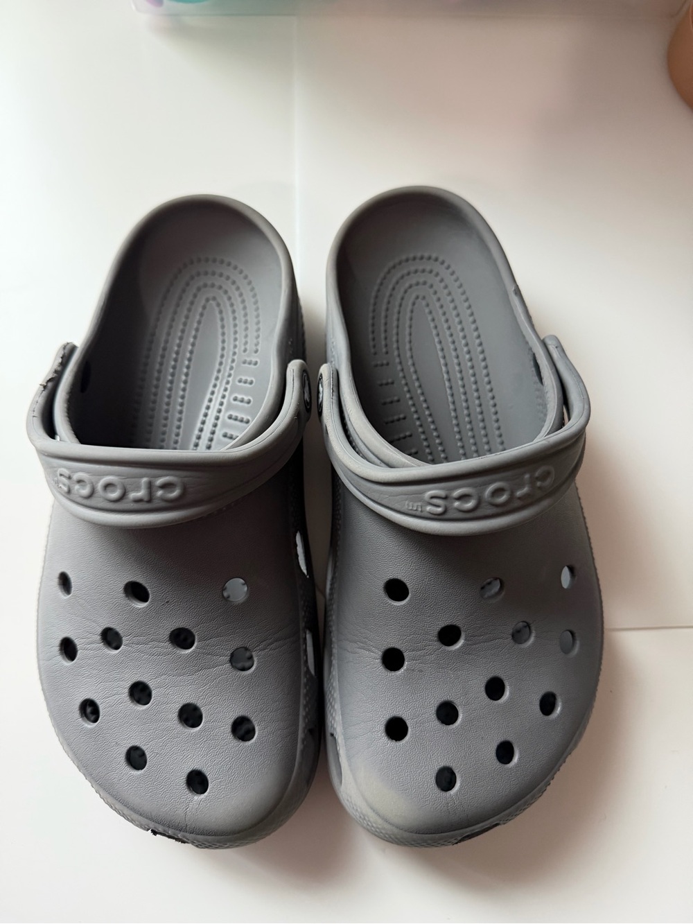 CROCS Kids Classic Clogs in Gray